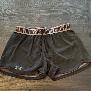Under Armour Girls Black Athletic Shorts